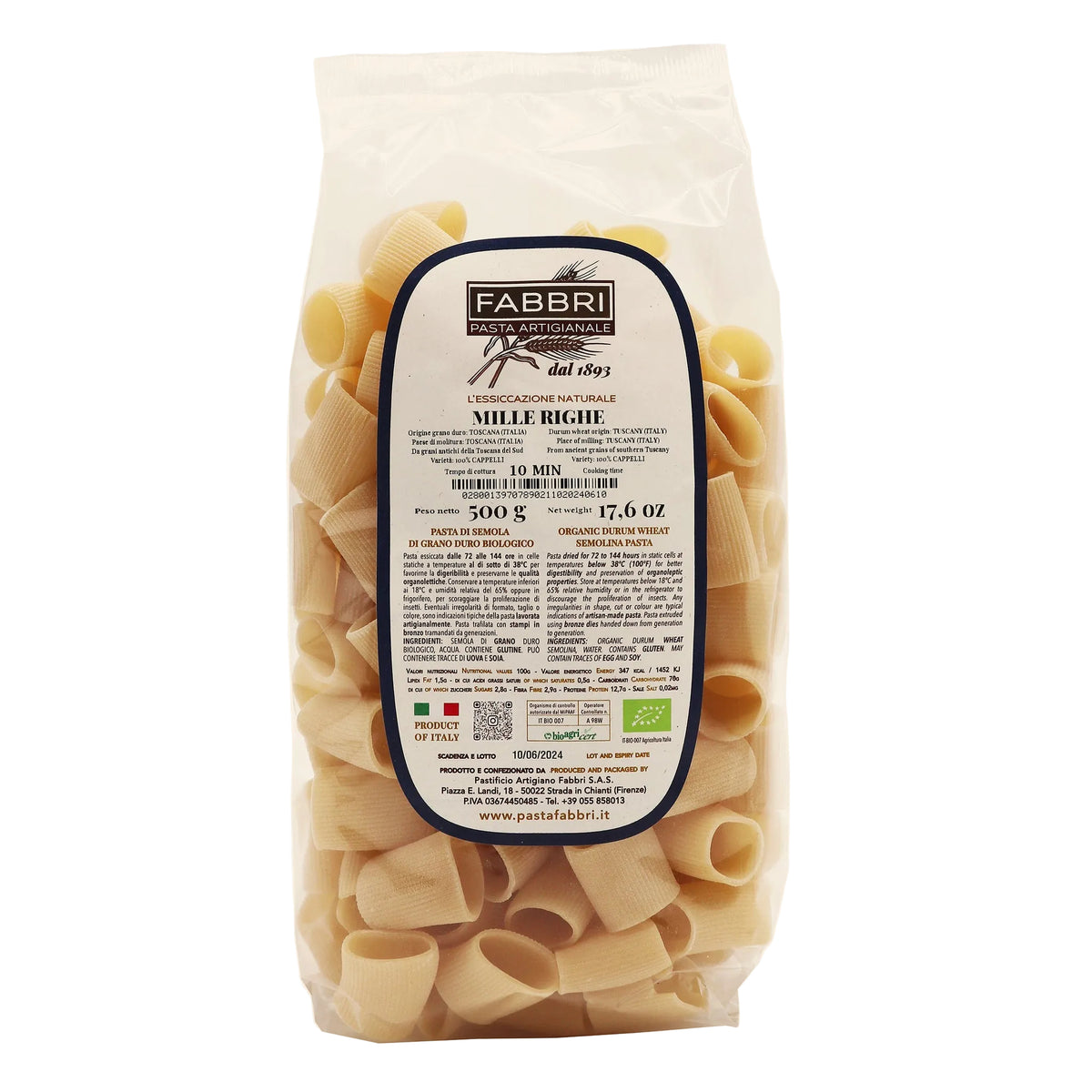 MILLE RIGHE | 500g – pasta Olivo verkkokaupassa