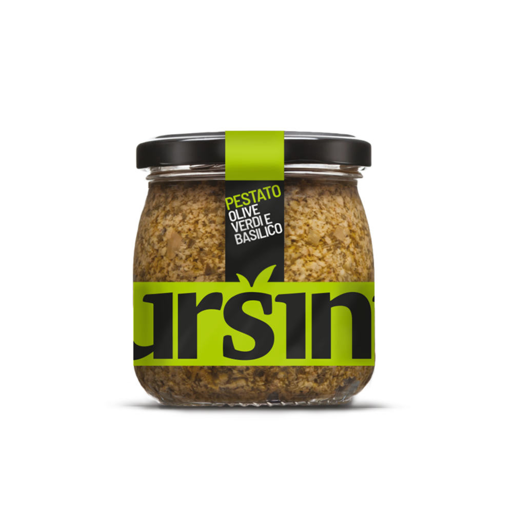 VIHREIDEN OLIIVIEN PESTO BASILIKALLA | 170g – italialainen kastike Olivo verkkokaupassa