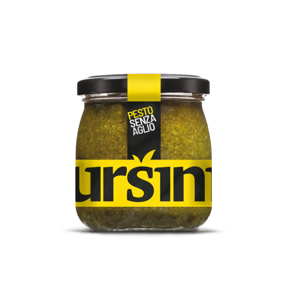 Valkosipuliton Basilikapesto 180 g – Ursini