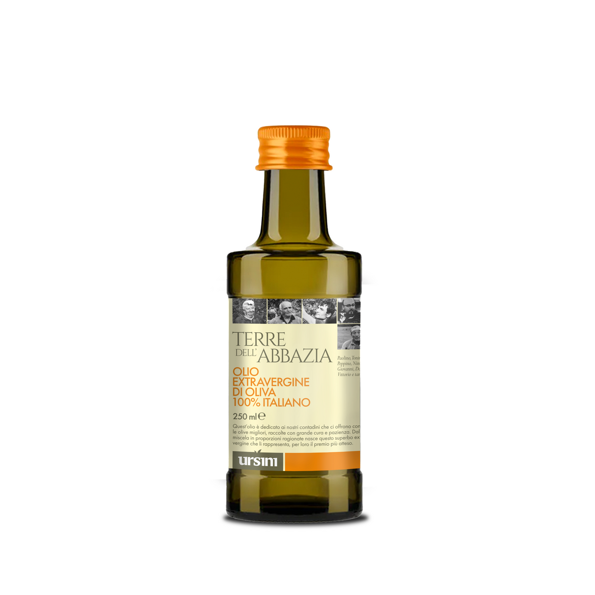 Extra virgin olive oil Terre Abbazia – Ursini – 250 ml bottle