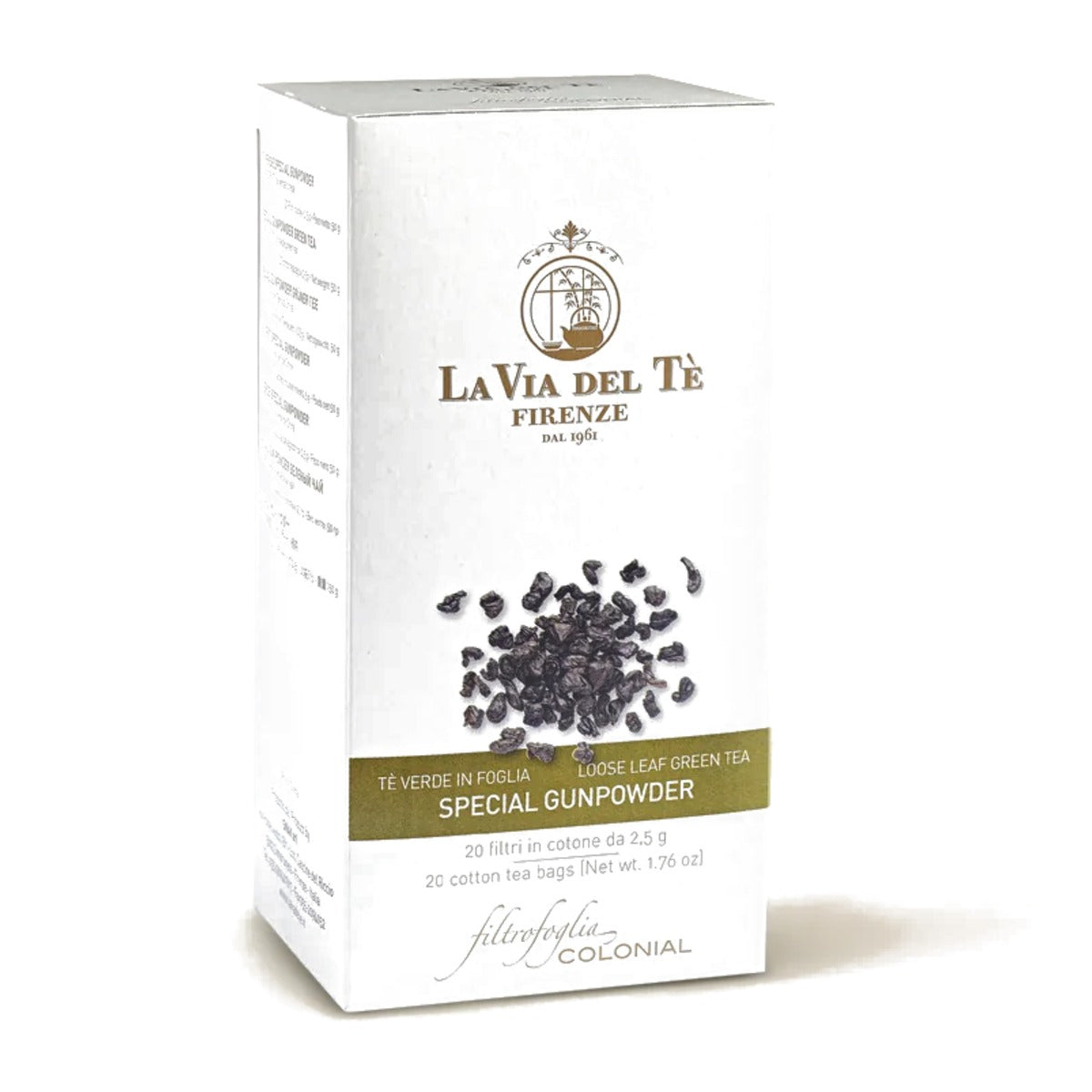 La Via del Tè Special Gunpowder vihreä tee, 20 teepussia