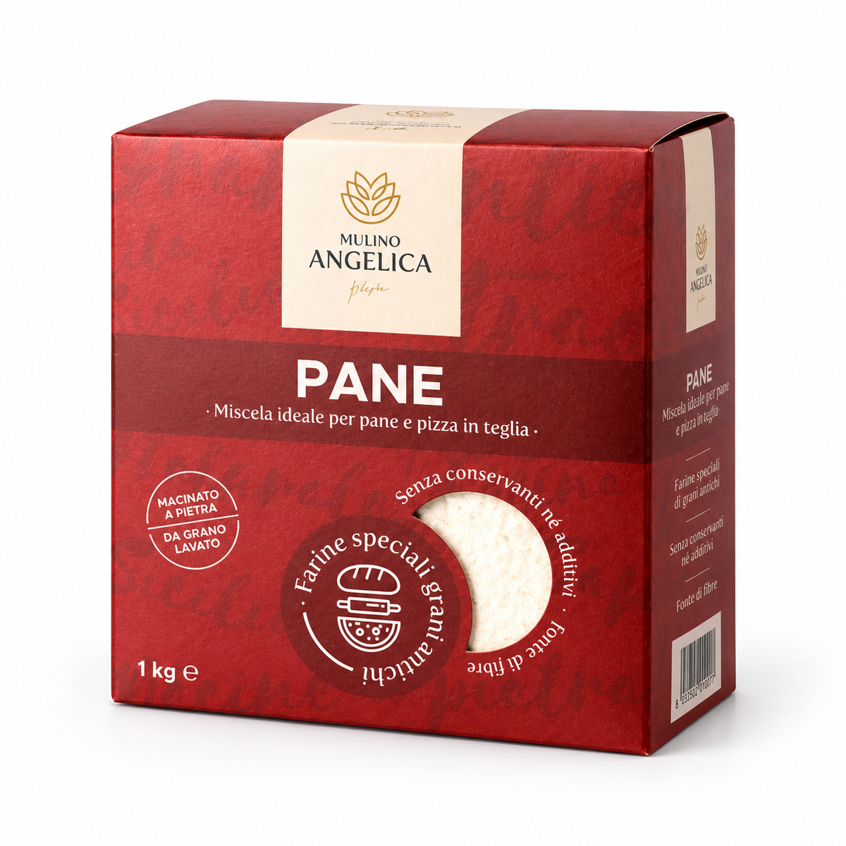 Mulino Angelica PANE -sisilialainen leipäjauhoseos 1 kg pakkauksessa