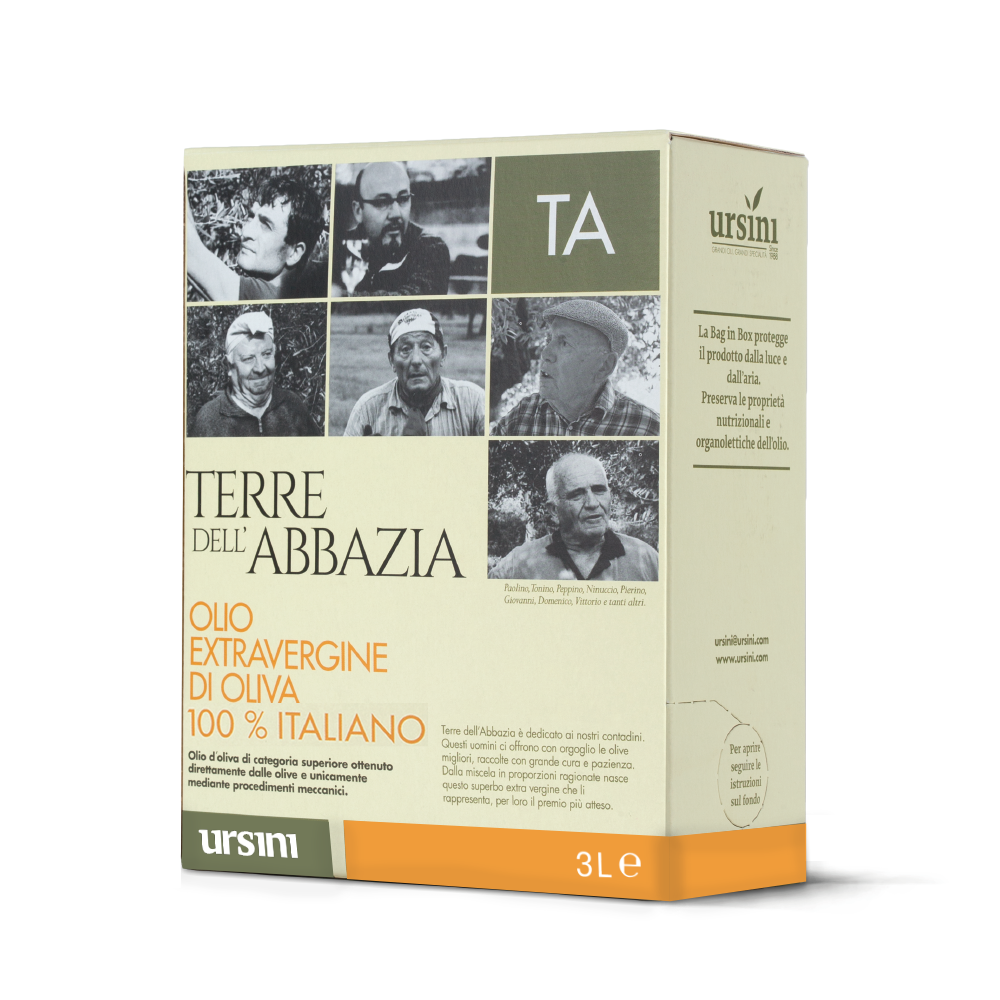 Extra virgin olive oil Terre Abbazia – Ursini – 3 l tin
