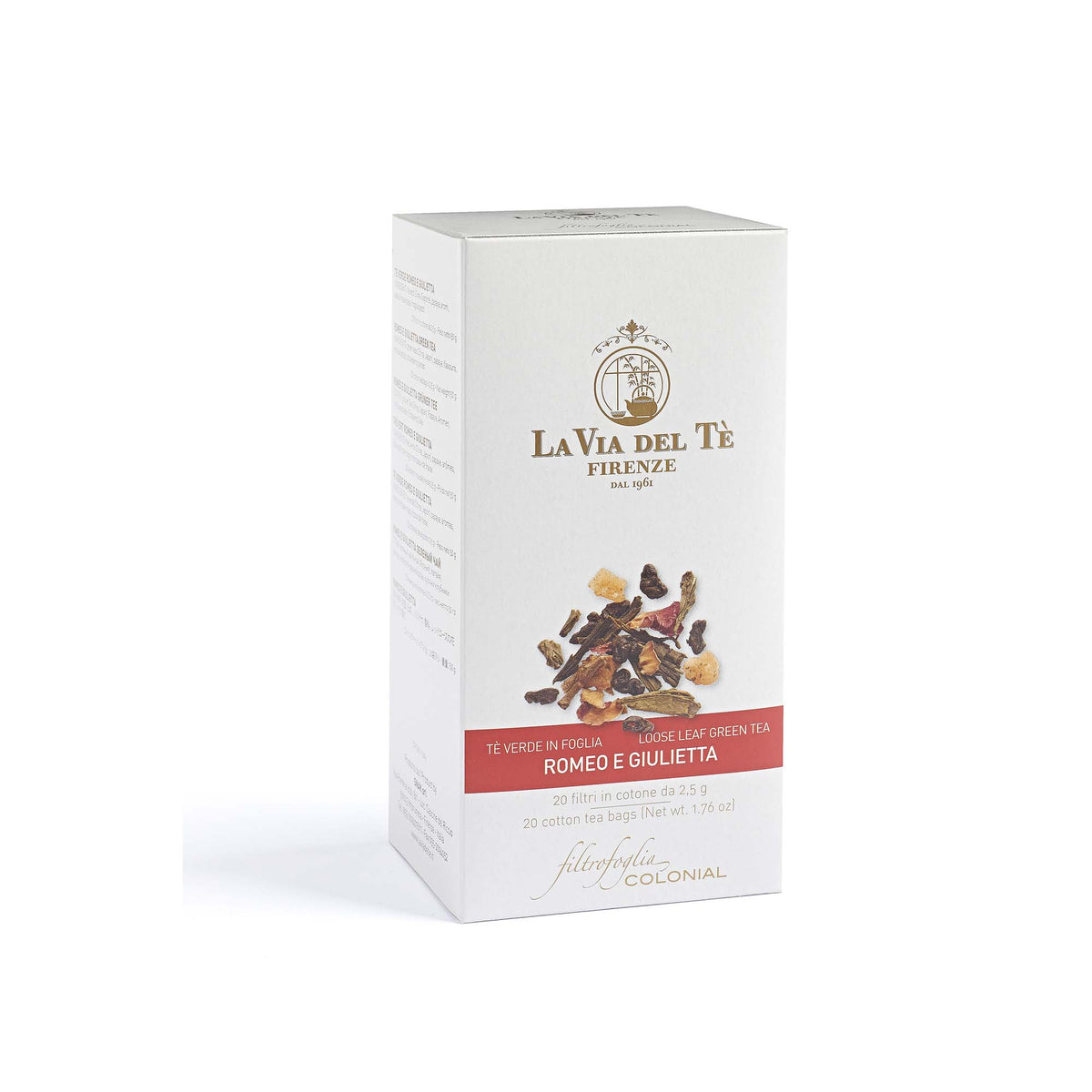 Romeo e Giulietta -vihreä tee - 20 teepussia, 50g – tee Olivo verkkokaupassa