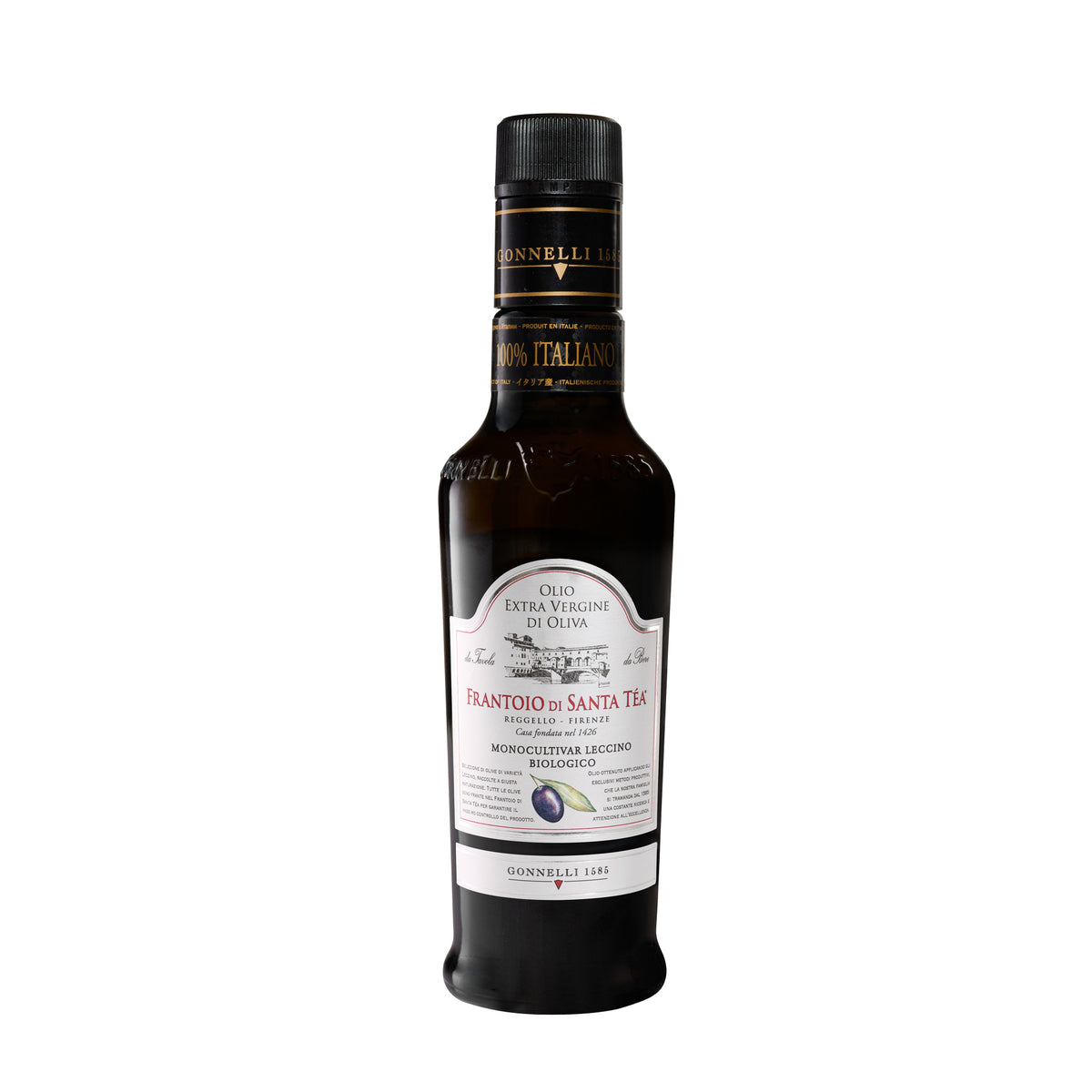 Frantoio di Santa Téa Monocultivar Leccino, Luomu – oliiviöljy Olivo verkkokaupassa