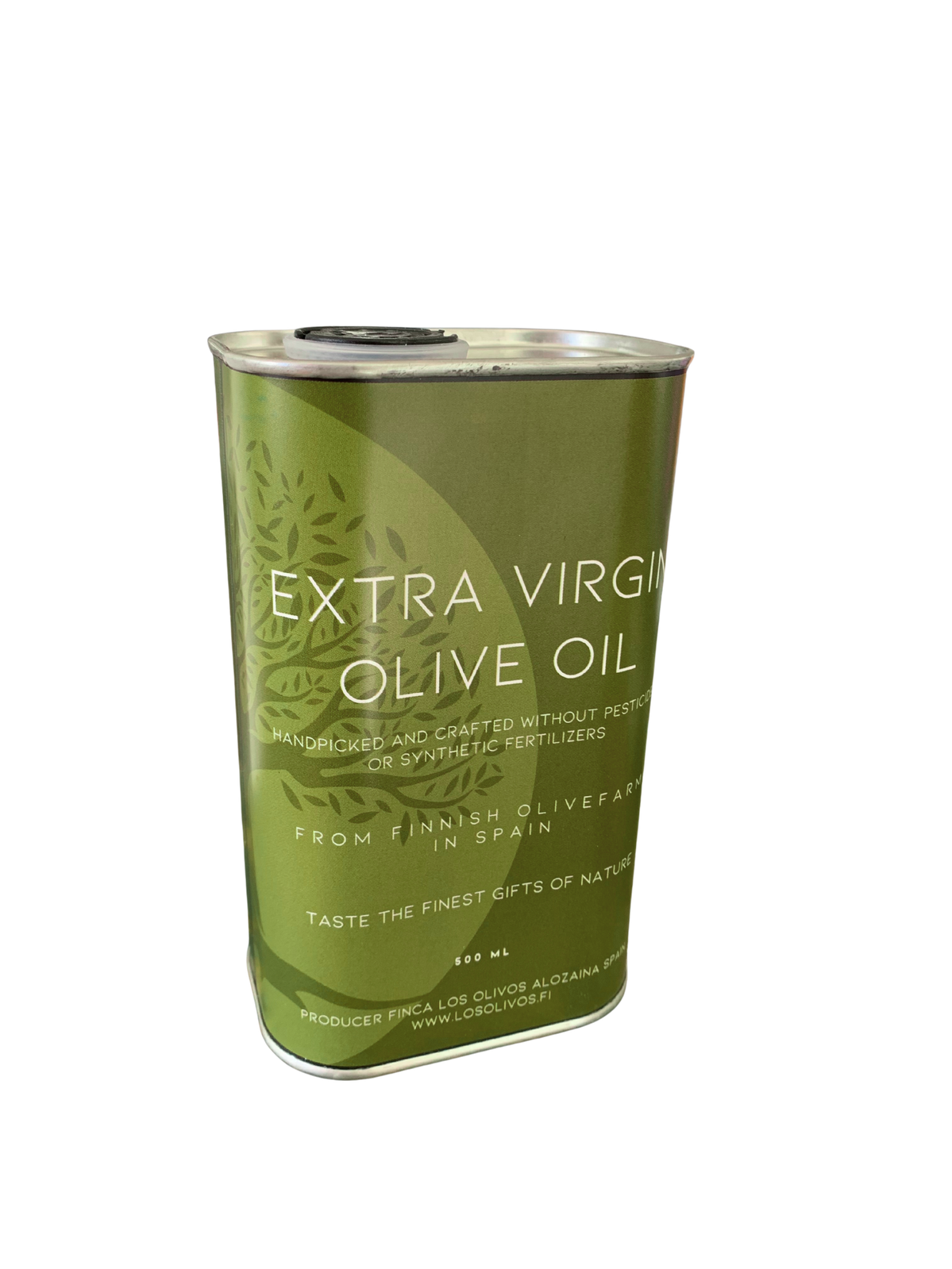 Finca Los Olivos extra-neitsytoliiviöljy 500 ml vihreässä kanisterissa