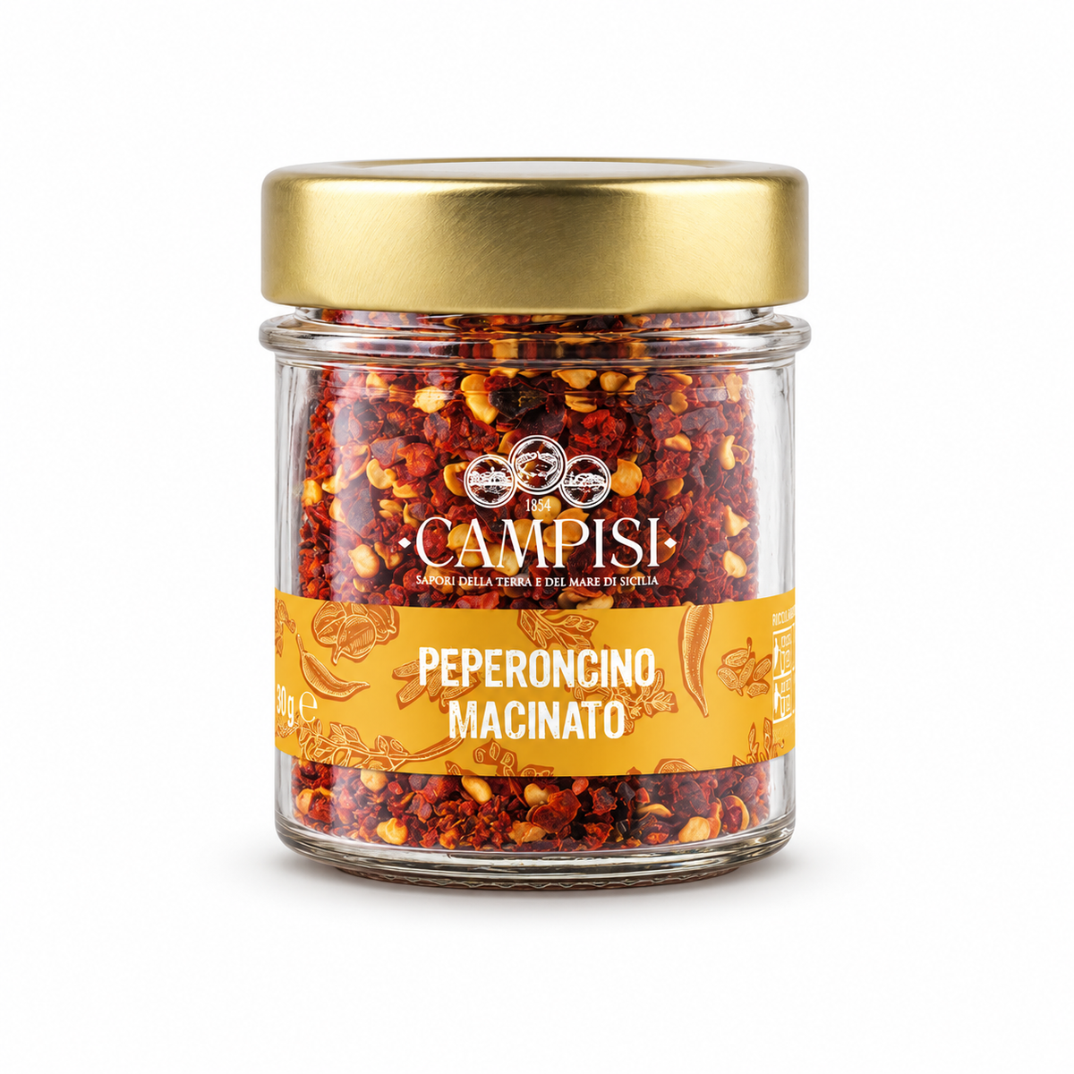 Campisi Peperoncino macinato – rouhittu sisilialainen chili – 50 g