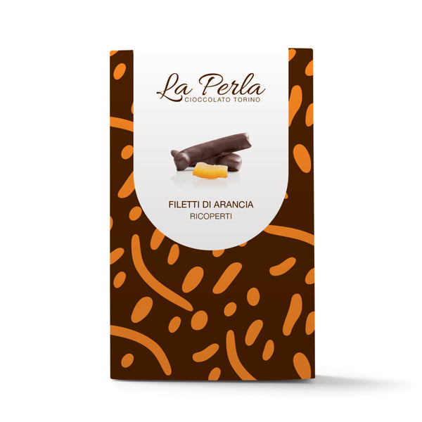 La Perla di Torino Suklaalla kuorrutettu karamelisoitu sitruksenkuori