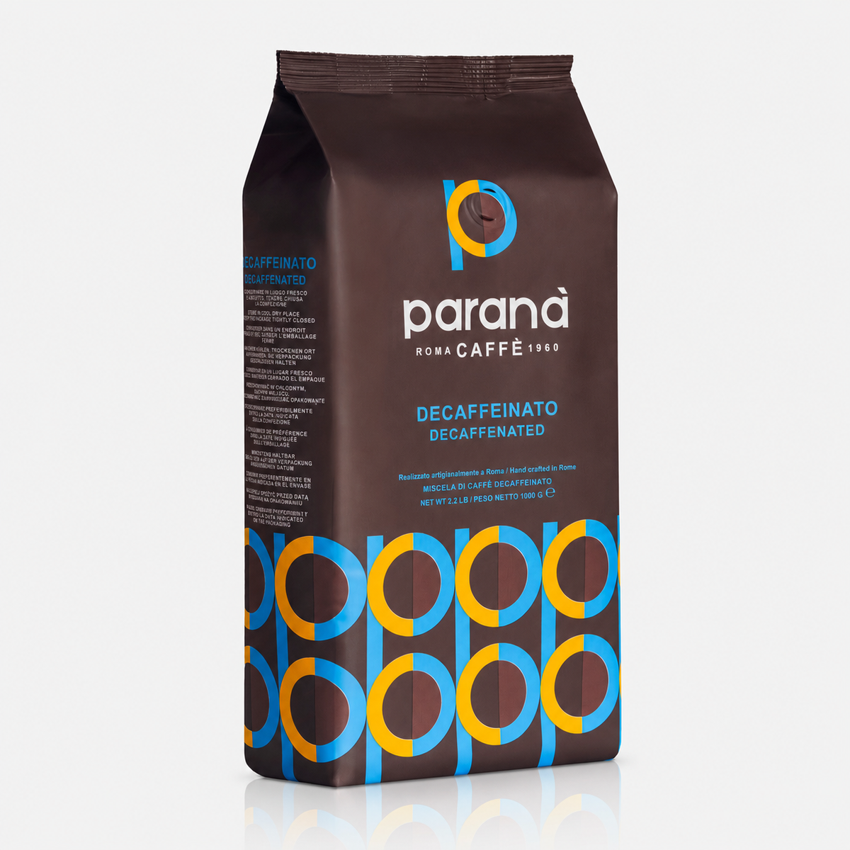 Kofeiinittomat kahvipavut 1 kg Parana Caffe – Barista Italiano