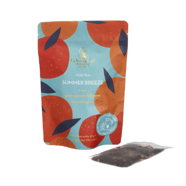Jäätee summer breeze musta tee 42 g - 6 pussia – La via del Te