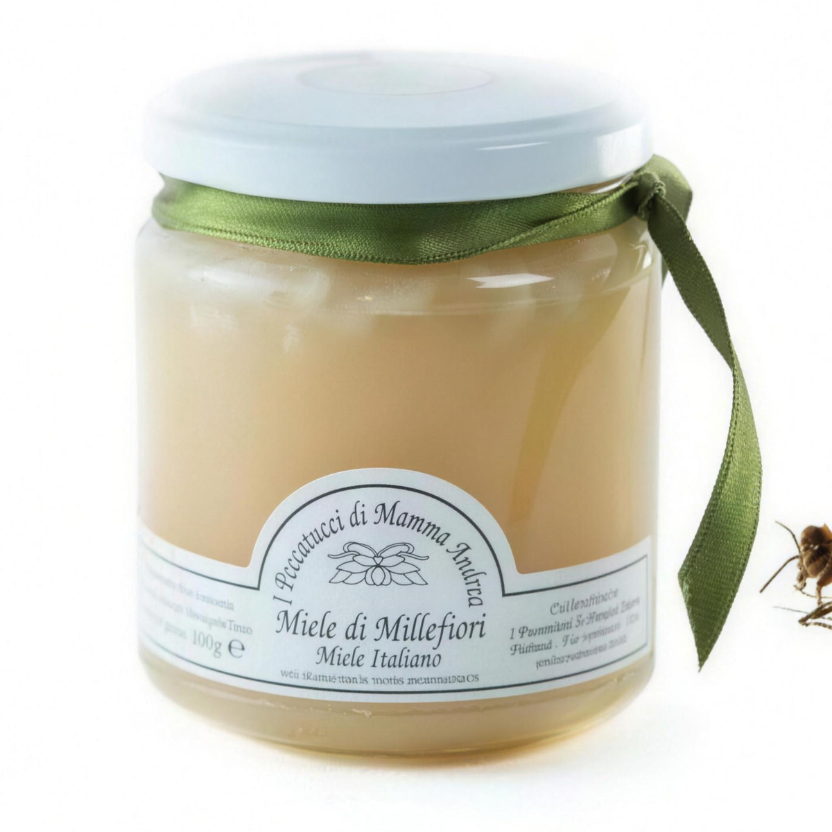 Sisilialainen Millefiori-monikukkahunaja 400 g lasipurkissa – I Peccatucci di Mamma Andrea