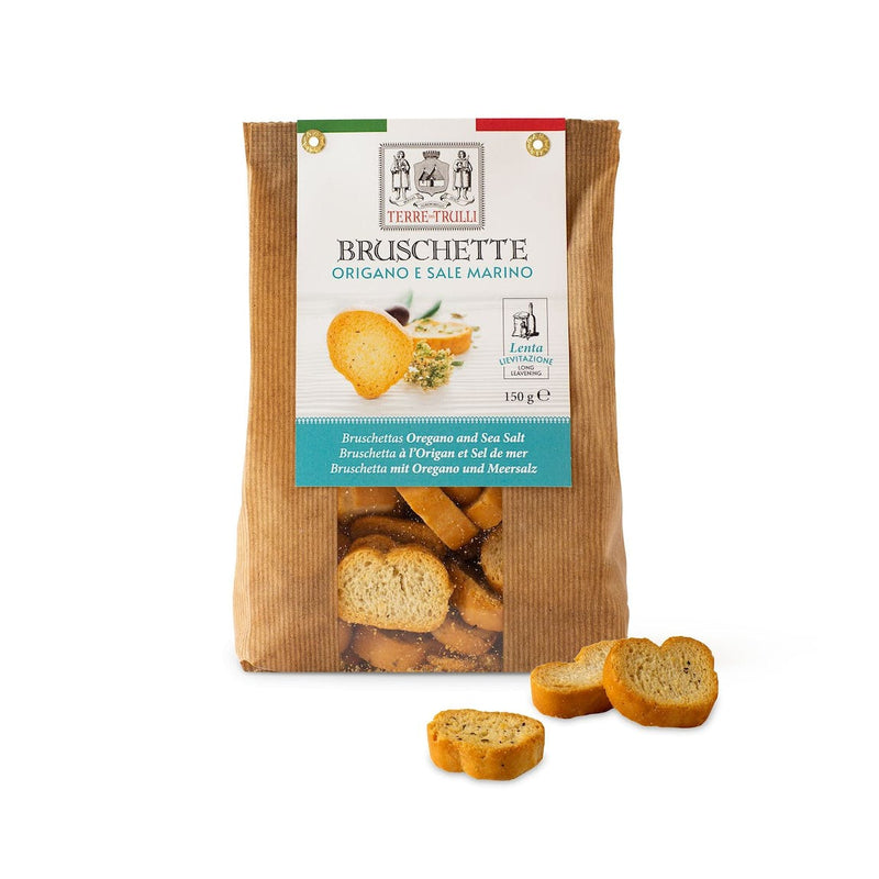 Bruschetta oreganolla ja merisuolalla │ 150g - Terre dei Trulli - Olivo.fi