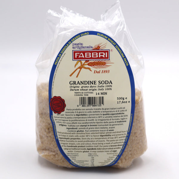 GRANDINE SODA | 500g - Pastificio Artigiano Fabbri - Olivo.fi