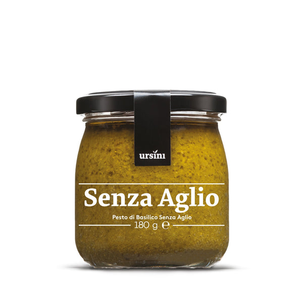 VALKOSIPULITON BASILIKAPESTO | 180g - Ursini - Olivo.fi